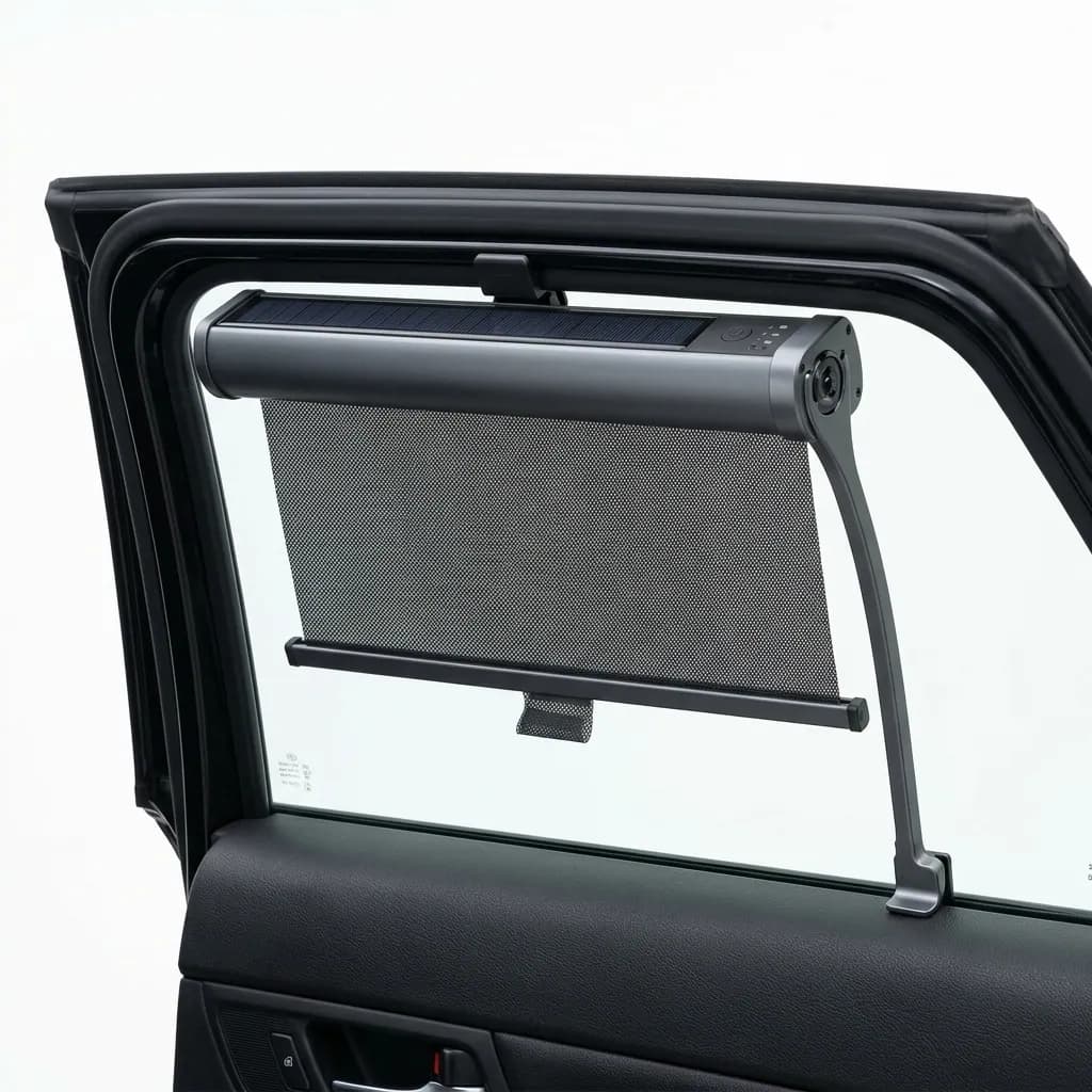 LCD solar visor indicator prepared for mounting and display review