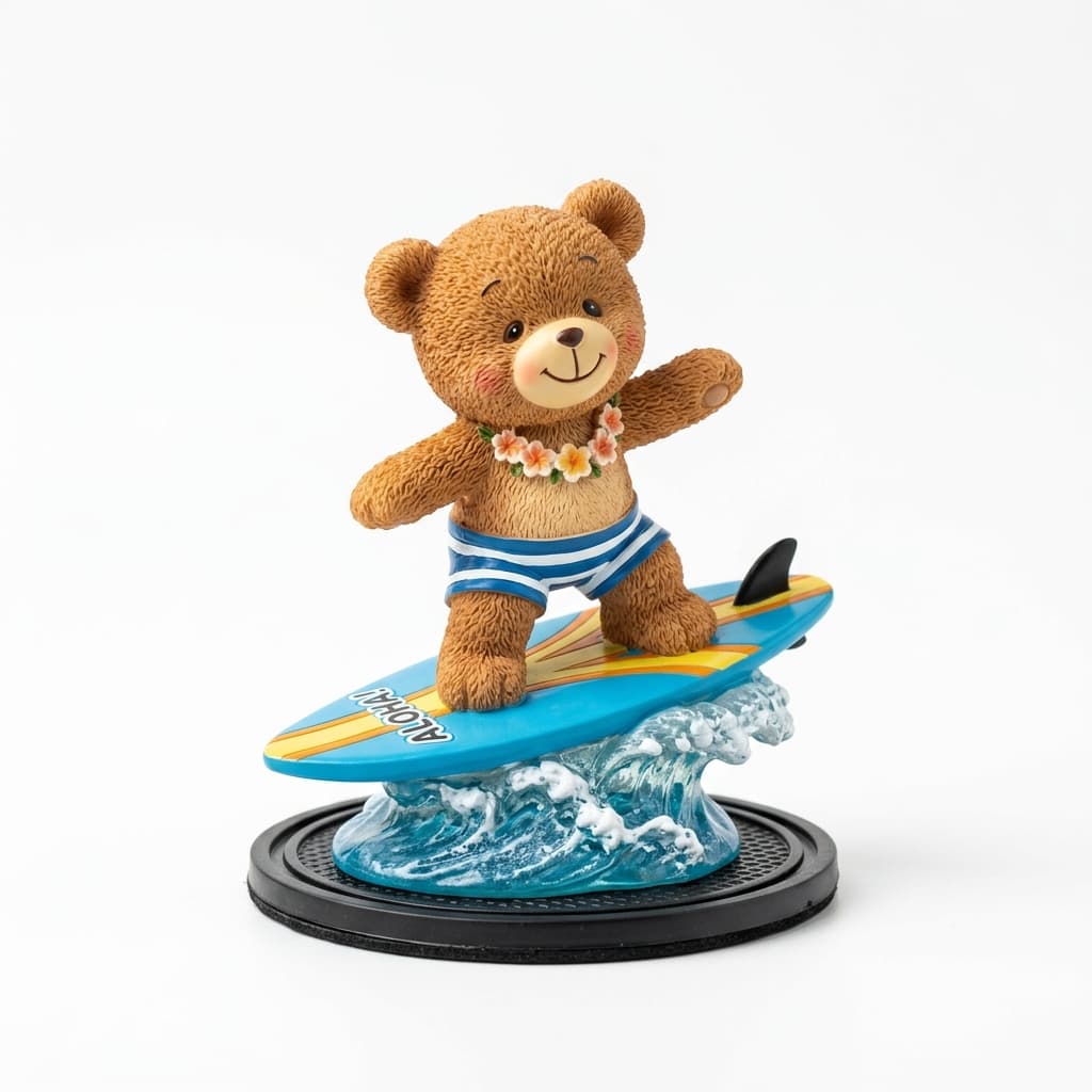 Surfing Bear Ornament