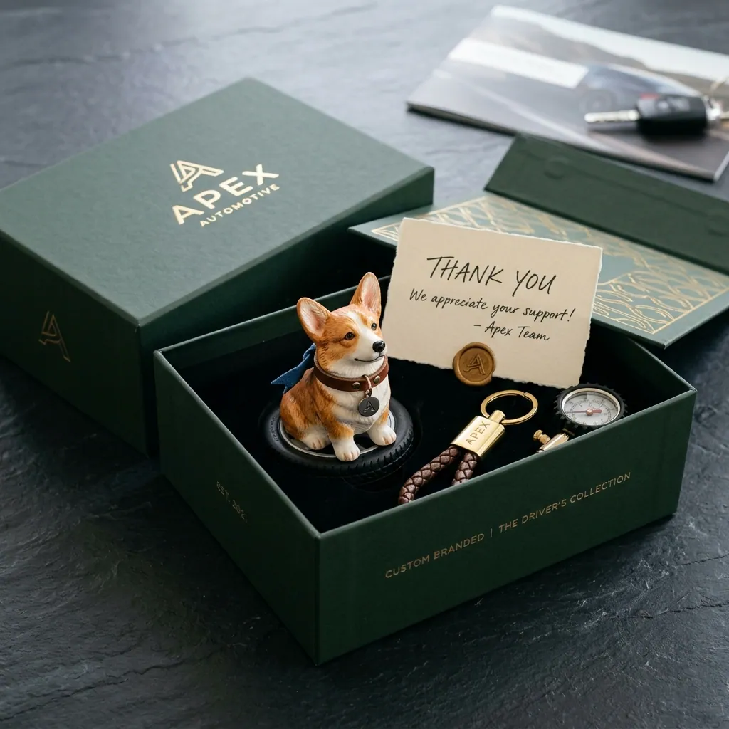 Custom automotive gift box and presentation packaging