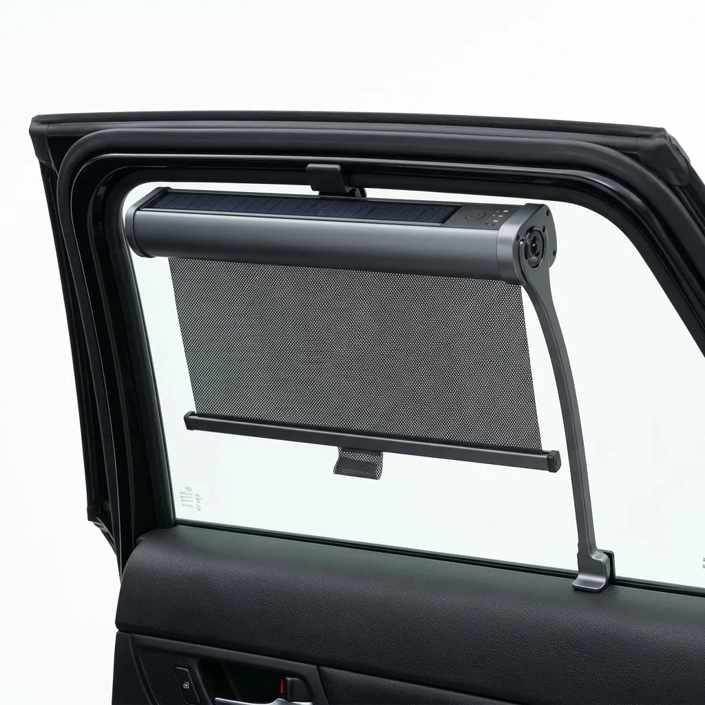 LCD solar visor indicator prepared for mounting and display review